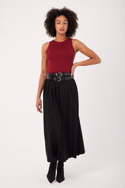T-SHIRT SANS MANCHES FEMME VOILA BORDEAUX